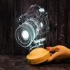 Sevgilambas Camera Led Lamp Photographer Gift, 3D Illusion Lamp, Night Light for Photography Lover, Desk Lamp view 1