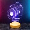 Sevgilambas Camera Led Lamp Photographer Gift, 3D Illusion Lamp, Night Light for Photography Lover, Desk Lamp view 2