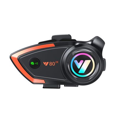 Khptop Motorcycle Helmet Bluetooth Headset 500meters 2 Riders Bluetooth Helmet Intercom Headset with CVC Noise Sound Quality Speakers Communication Systems Motorcycle Riding/Snowmobile/Cycling/Sports