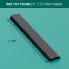 D-Line TV Wall Mount Cord Hider, Hide Mounted TV Cables, Wire Covers, Self Adhesive Cover for Cords, Paintable, Low Profile, Seamless Cable Raceway - 2.36in W x 0.59in H x 15.7in L - Black view 4