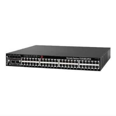 Brocade FCX648S-HPOE FastIron 648S-HPOE Layer 3 Switch (Renewed)