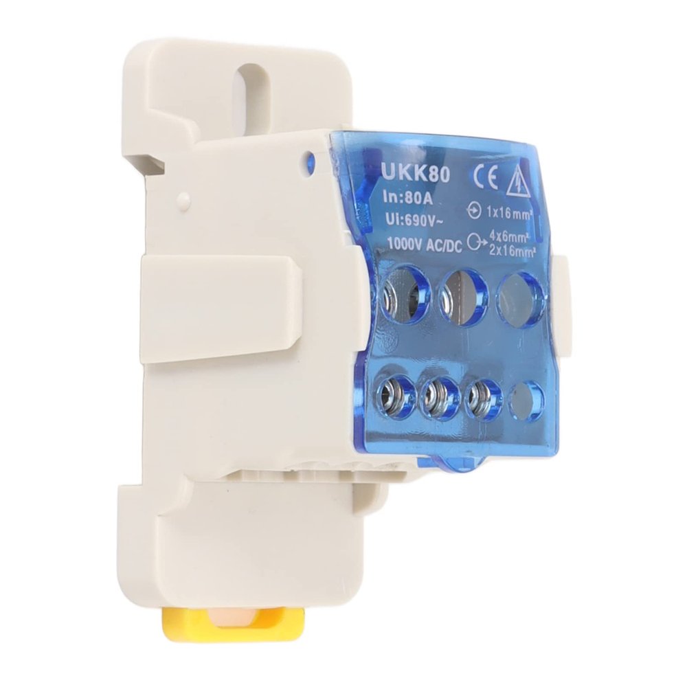 DIN Rail Mount Power Junction Box for Smart Pool Pump Heater Control Terminal Block Distribution Box AC/DC 1000V Electrical Connector