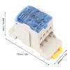 DIN Rail Mount Power Junction Box for Smart Pool Pump Heater Control Terminal Block Distribution Box AC/DC 1000V Electrical Connector view 4