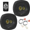 KICKER Speakers 6x9 inch for Toyota Sequoia 2015-2020 Upgrade Kit - Pair of CS Series with Harness, Car Audio Front Door Speaker CSC693, 46CSC6934 view 1