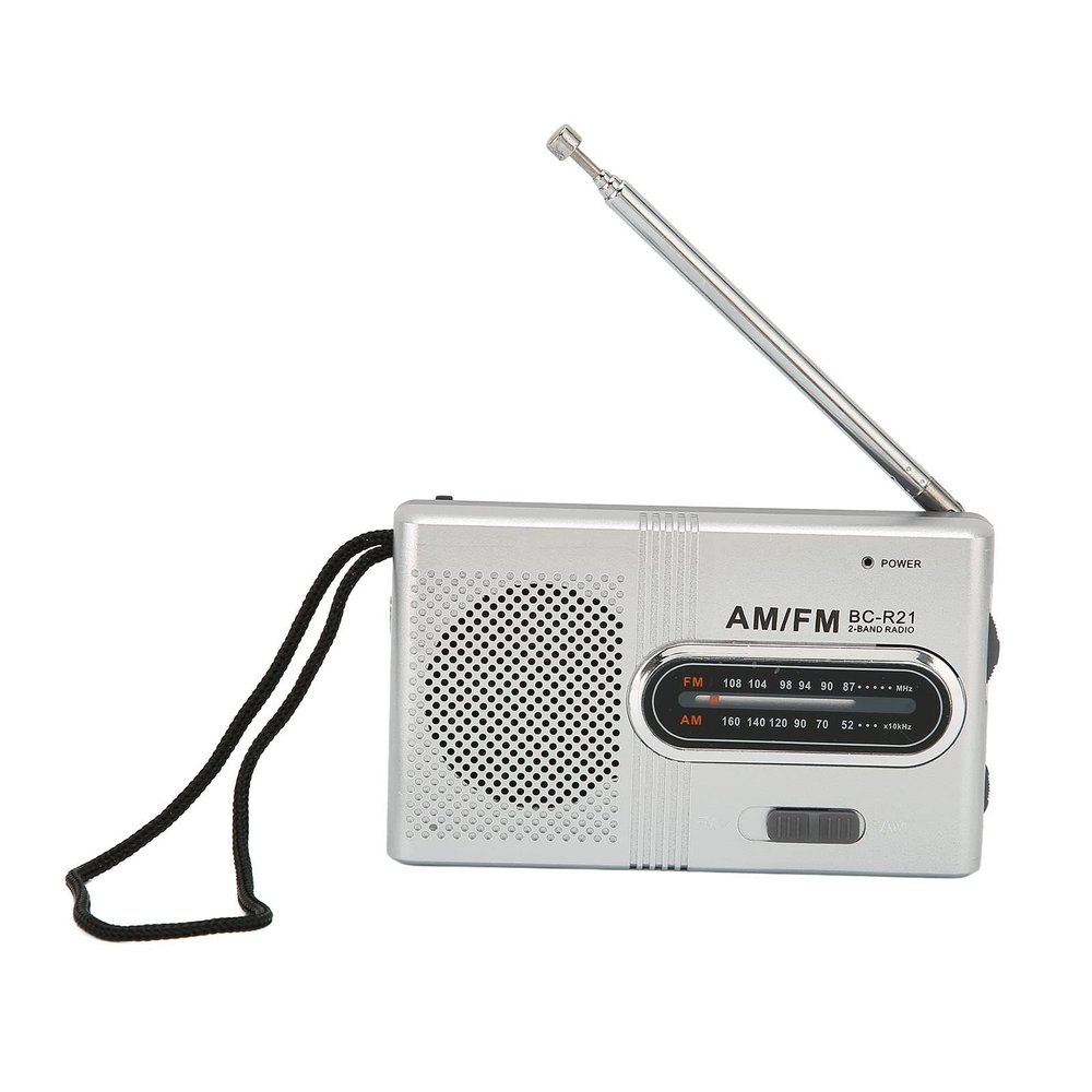 Portable AM FM Radio, Battery Operated Pocket Radio with 5W Speaker and Earphone Jack, Compact Transistor Player for Senior, Home Outdoor