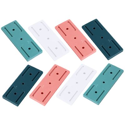 8pcs Holder Desktop Outlet Wall Mount Power Strip Wall Mounted Holder Under Desk Cable Stand Adhesive Power Strip Stand Bracket Winder Nail- Socket Rack