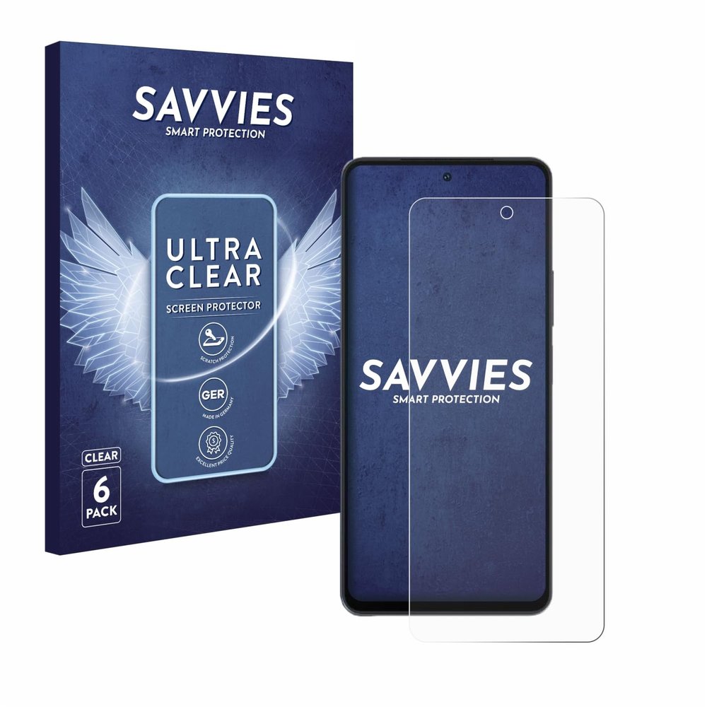 savvies Screen Protector Compatible with Vivo iQOO Z7s Protection Film Clear 6-Pack
