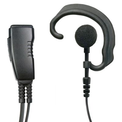 SHEEPDOG MICROPHONES 1-Wire Earhook Earpiece Microphone, Security Headset, Compatible with Kenwood 2-Pin NX and TK