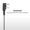 SHEEPDOG MICROPHONES 1-Wire Earhook Earpiece Microphone, Security Headset, Compatible with Kenwood 2-Pin NX and TK view 2