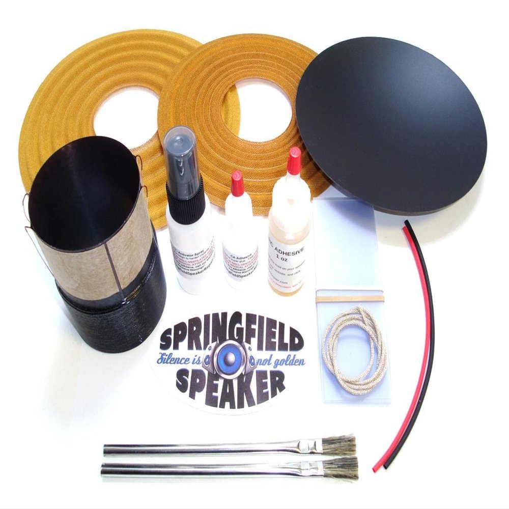 Alpine 2.5" Coil Replacement Kit -Adhesives Included - Dual 4 Ohm - Compatible with Alpine SWR-10D4 Subwoofer