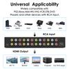 8 Port RCA to HDMI AV to HDMI Converter 1080P/720P 8 Way RCA Composite CVBS AV Switch to HDMI Converter Adapter Support 4:3/16:9 Switch For Sega Xbox PS1 PS2 PS3 N64 NGC SNES WII VHS VCR Camera view 3