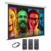 Elite Screens Spectrum RC1 Remotes, 180-INCH Diag 4:3, Motorized Projection Screen Movie Home Theater 4K/8K Ultra HD Ready, ELECTRIC180V2, White CASING view 1