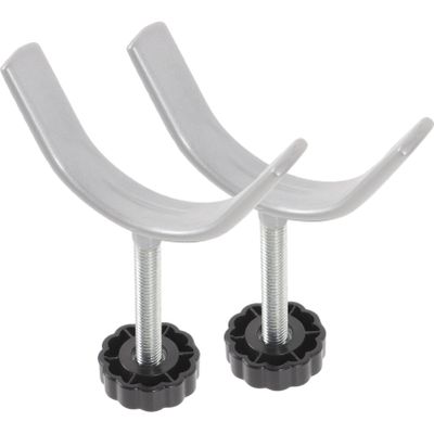 Y Shaped Spindle Rods 2pcs Stair Banister Adapter Y-Spindle Rods Pet Safety Gates Screws Rod Extra Stair Pressure Mounted Gates Threaded Spindle Rods for Door Stair Gates