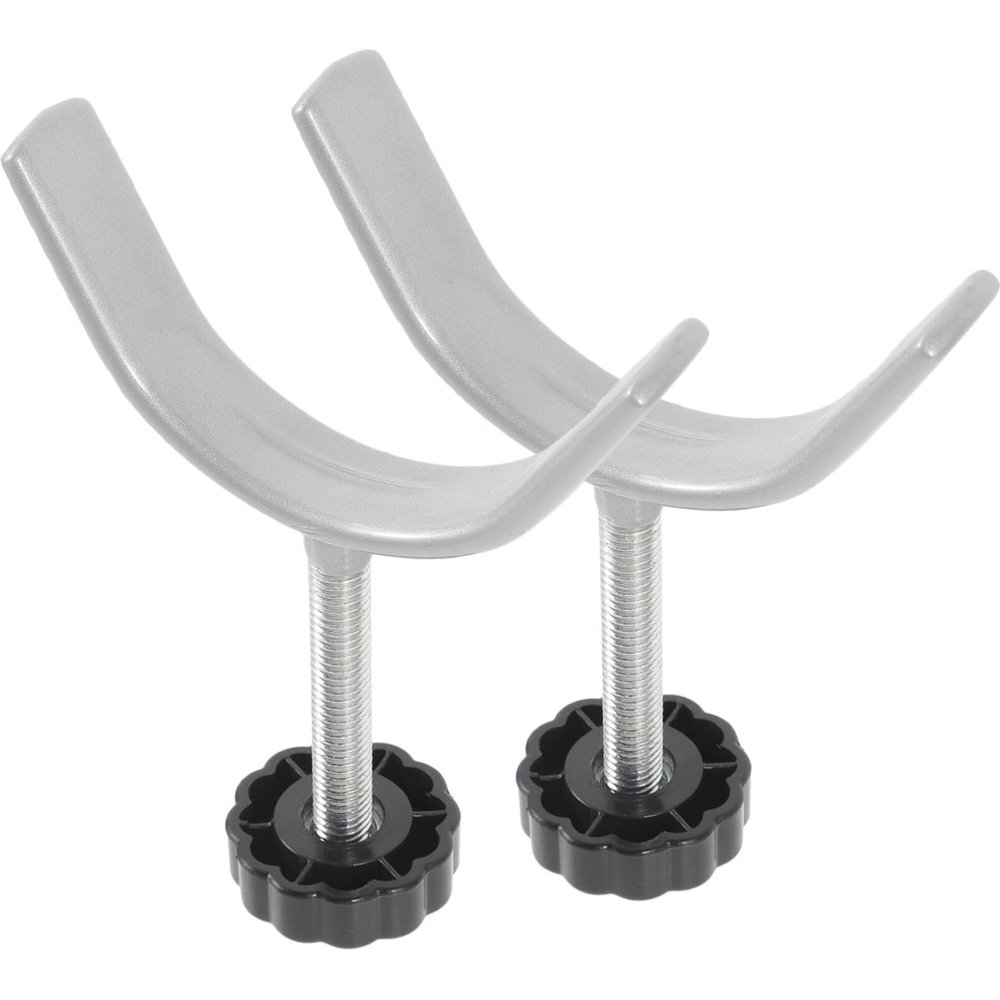 Y Shaped Spindle Rods 2pcs Stair Banister Adapter Y-Spindle Rods Pet Safety Gates Screws Rod Extra Stair Pressure Mounted Gates Threaded Spindle Rods for Door Stair Gates