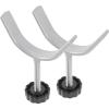 Y Shaped Spindle Rods 2pcs Stair Banister Adapter Y-Spindle Rods Pet Safety Gates Screws Rod Extra Stair Pressure Mounted Gates Threaded Spindle Rods for Door Stair Gates view 1