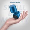 INSMY Small Bluetooth Speaker, Waterproof Mini Portable Wireless Speaker, Punchy Bass Rich Audio Stereo Pairing, Handheld Pocket Size, Built in Mic for Hiking Gift Laptop Tablet (Blue) view 2