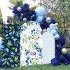 AOSTO Blueberry Arch Backdrop Cover for Birthday Baby Shower Wedding Party Decoration,Elastic Fabric Background (Width=48"(120cm),Height=85"(210cm),GUS-Arch-GX-899) view 3