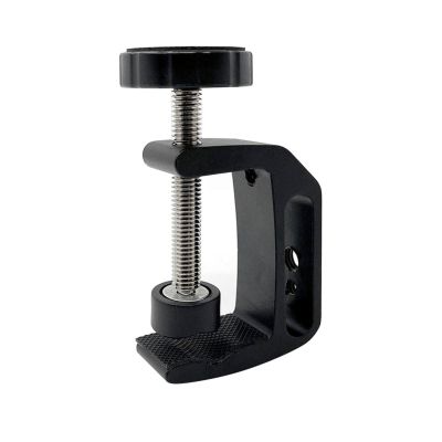 ANNTERY C Clamp Camera Clamp Mount with 1/4" Screw for Photo Studio Video DSLR,Cameras, 360 Degree Swivel Mini Ball Head with Hot Shoe and 1/4 Screw, Compatible for Desks Home Woodworking-A020