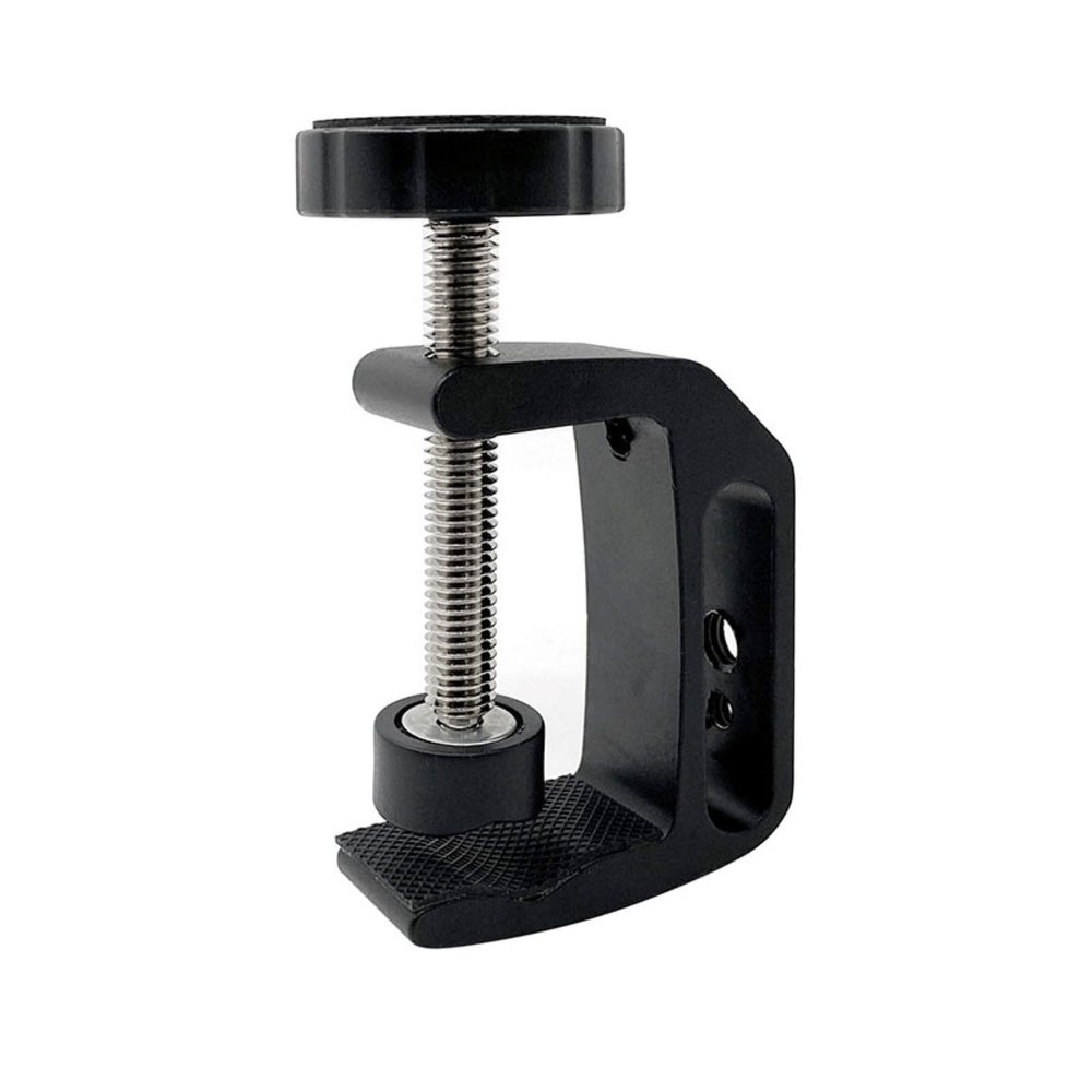 ANNTERY C Clamp Camera Clamp Mount with 1/4" Screw for Photo Studio Video DSLR,Cameras, 360 Degree Swivel Mini Ball Head with Hot Shoe and 1/4 Screw, Compatible for Desks Home Woodworking-A020