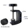 ANNTERY C Clamp Camera Clamp Mount with 1/4" Screw for Photo Studio Video DSLR,Cameras, 360 Degree Swivel Mini Ball Head with Hot Shoe and 1/4 Screw, Compatible for Desks Home Woodworking-A020 view 2