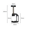 ANNTERY C Clamp Camera Clamp Mount with 1/4" Screw for Photo Studio Video DSLR,Cameras, 360 Degree Swivel Mini Ball Head with Hot Shoe and 1/4 Screw, Compatible for Desks Home Woodworking-A020 view 3