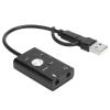 TypeC to Sound Card,7.1 Channel Laptop External 2 in Card USB Adapter,Type C External Stereo Sound Card for OS X V9.0 or Higher view 1