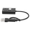 TypeC to Sound Card,7.1 Channel Laptop External 2 in Card USB Adapter,Type C External Stereo Sound Card for OS X V9.0 or Higher view 3