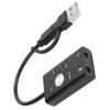 TypeC to Sound Card,7.1 Channel Laptop External 2 in Card USB Adapter,Type C External Stereo Sound Card for OS X V9.0 or Higher view 4