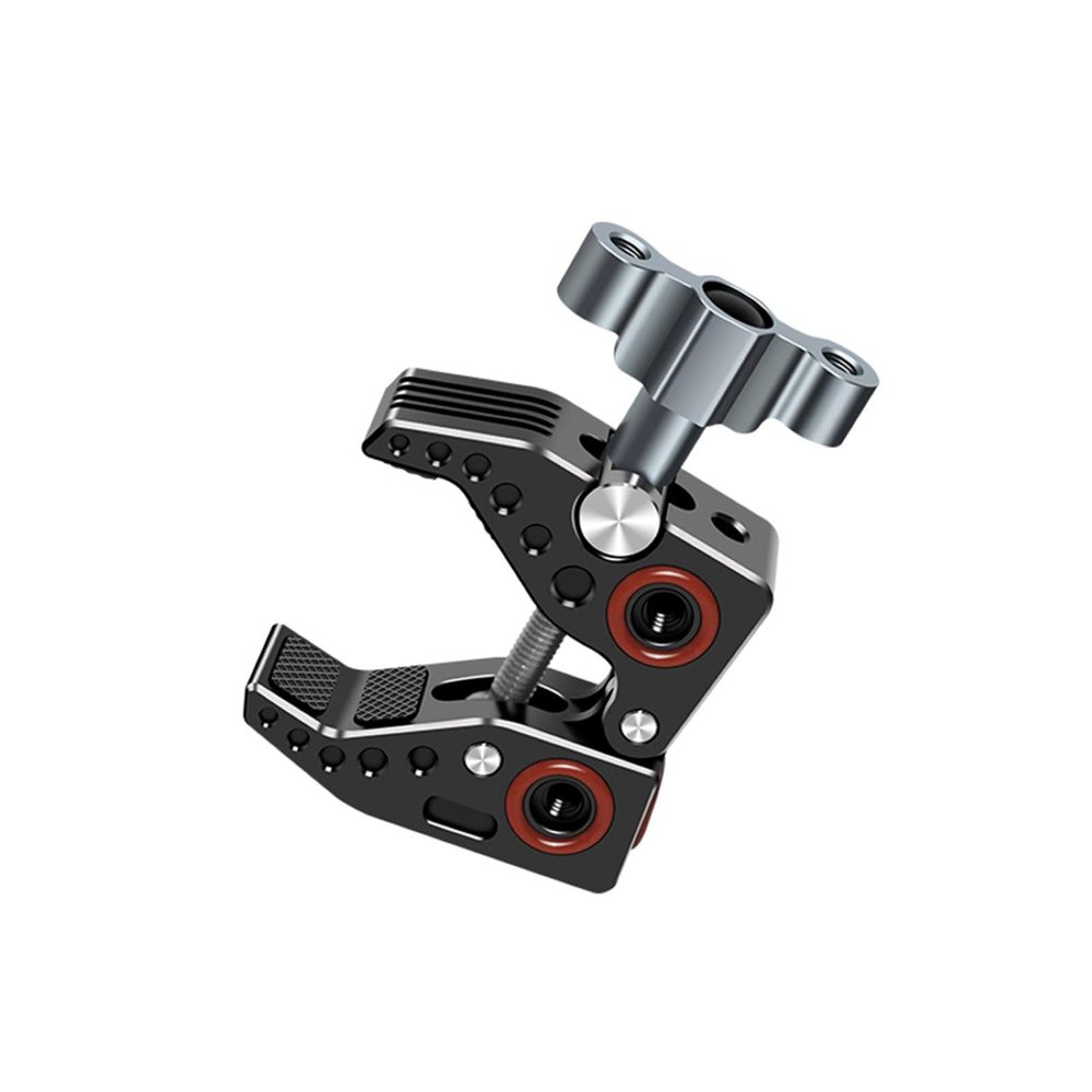 ANNTERY Super Clamp Mount for Camera Gripper Monitor 360 Ball Head Magic Arm Dual Ball Head Adapter with 1/4 and 3/8 Threads for Canon Nikon DSLR/Gopro/LED Light/Ronin-M/Ronin MX/Freefly MOVI-A025