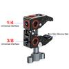 ANNTERY Super Clamp Mount for Camera Gripper Monitor 360 Ball Head Magic Arm Dual Ball Head Adapter with 1/4 and 3/8 Threads for Canon Nikon DSLR/Gopro/LED Light/Ronin-M/Ronin MX/Freefly MOVI-A025 view 2