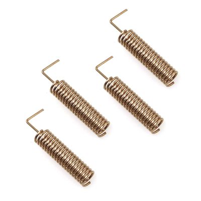 PZRT 4pcs Coil Spring Antenna Data Transmission Helical Antenna, Bronze 470MHz