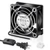 Wderair EC 60x 25mm + 92x25mm Axial Muffin Computer Fan with AC Plug Dual Ball for DIY Small Electronic Equipment Cooling Ventilation Exhaust Projects view 2