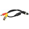 DGZZI 79pcs M12 Connector to BNC+DC Adapter 35cm/13.78Inch M12 4P Female to Male BNC and DC Extension Cable Aviation Plug for Car Video Camera view 1