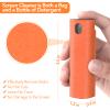 2 Pcs Fingerprint Proof Screen Cleaner Safe for All Phones Glasses Tablet Laptop TV Watch Screens (Rouge Hermes) view 3