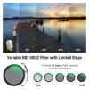 NEEWER 55mm Black Diffusion 1/4 Effect with ND2-ND32 Variable ND Filter 2 in 1, HD Neutral Density Filter with Dreamy Cinematic Features, Water Repellent/Scratch Resistant/Dust Proof, No X Cross view 3