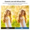 NEEWER 55mm Black Diffusion 1/4 Effect with ND2-ND32 Variable ND Filter 2 in 1, HD Neutral Density Filter with Dreamy Cinematic Features, Water Repellent/Scratch Resistant/Dust Proof, No X Cross view 4