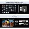 CINETREAK C1 4*HDMI Video Mixer Switcher with 5inch Screen livestream Video Mixer H.264 Recorder with PTZ Camera Control Broadcast switcher Live Production Mixer for OBS,Vmix,YouTube,Ins view 4