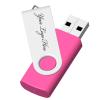 [100pcs] Custom Logo USB Flash Drive 1GB 100 Pack JBOS Bulk Personalized USB Drives with Your Logo Customized Promotional Thumb Drives with Brand Name/Site Address/Contact info - Pink view 3