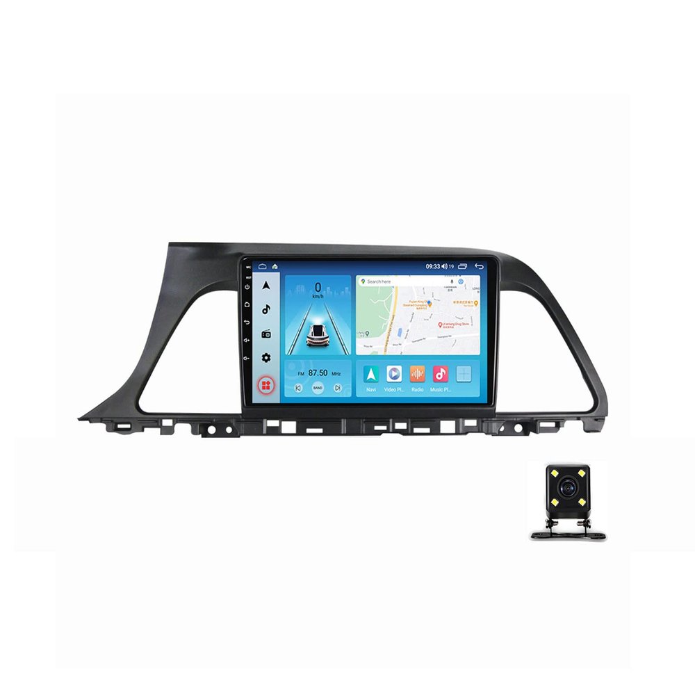 Double Din Car Stereo 9 Inch Touchscreen for Hyundai Sonata 7 LF 2015~2018 Compatible with Carplay/Auto/Mirror Link, Car Stereo with Bluetooth MP5 Player, Backup Camera, FM Car Radio,M500s