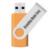[100pcs] Custom Logo USB Flash Drive 16GB USB3.0 100 Pack JBOS Bulk Personalized USB Drives with Your Logo Customized Promotional Thumb Drives with Brand Name/Site Address/Contact info - Orange view 3