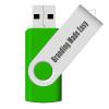 [500pcs] Custom Logo USB Flash Drive 128MB 500 Pack JBOS Bulk Personalized USB Drives with Your Logo Customized Promotional Thumb Drives with Brand Name/Site Address/Contact info - Green view 3