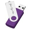 [100pcs] Custom Logo USB Flash Drive 16GB 100 Pack JBOS Bulk Personalized USB Drives with Your Logo Customized Promotional Thumb Drives with Brand Name/Site Address/Contact info - Purple view 3