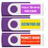[100pcs] Custom Logo USB Flash Drive 16GB 100 Pack JBOS Bulk Personalized USB Drives with Your Logo Customized Promotional Thumb Drives with Brand Name/Site Address/Contact info - Purple view 4