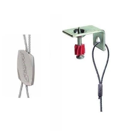 GRIPPLE Standard Hanger/ 1.25" pin & Ceiling Clip Shot Fired end Fixing, No.1, 15 feet Long, Sold 10/ Bag, (SF35)