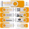 [100pcs] Custom Logo USB Flash Drive 4GB 100 Pack JBOS Bulk Personalized USB Drives with Your Logo Customized Promotional Thumb Drives with Brand Name/Site Address/Contact info - Orange view 1