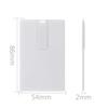 KINMIN Credit Card USB 3.0 Flash Drive 32GB 100 Pack Business Card Bank Card Shape Flash Drive Memory Stick Key Credit USB Drive White view 4
