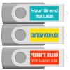 [100pcs] Custom Logo USB Flash Drive 2GB 100 Pack JBOS Bulk Personalized USB Drives with Your Logo Customized Promotional Thumb Drives with Brand Name/Site Address/Contact info - Grey view 4