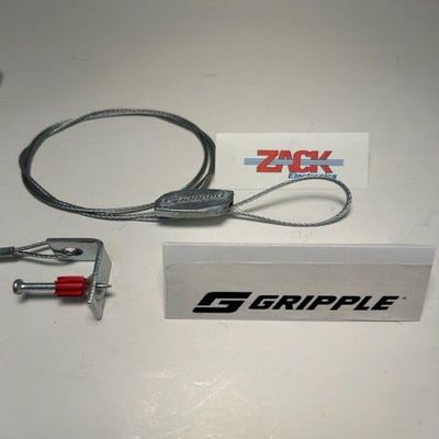 GRIPPLE Standard Hanger/ 7/8" pin & Ceiling Clip Shot Fired end Fixing, No. 2, 15 feet Long, Sold 10/ Zack Pack Bag (CSI90)