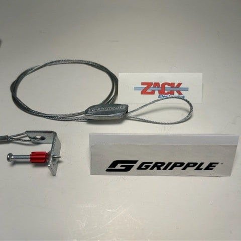 GRIPPLE Standard Hanger/ 7/8" pin & Ceiling Clip Shot Fired end Fixing, No. 2, 15 feet Long, Sold 10/ Zack Pack Bag (CSI90)