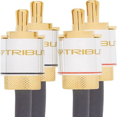 Tributaries Series 8 Star Quad Speaker Wire w. Banana Plugs 10 Foot Single
